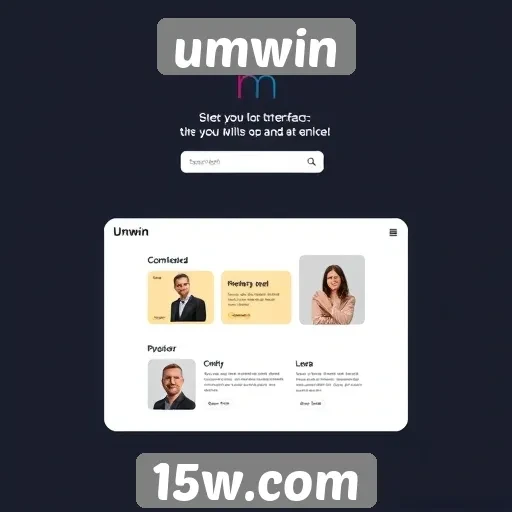 Análise da interface do usuário do site umwin